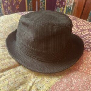 Pinstriped Fedora Hat